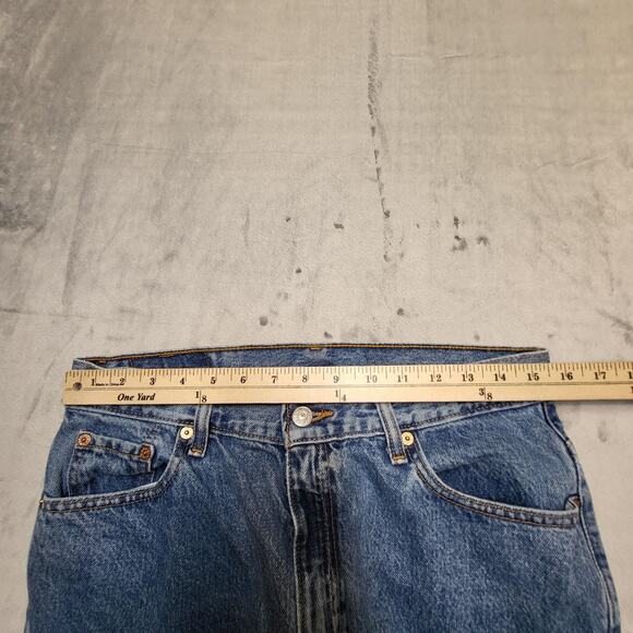 Levis 512 Jeans Womens 14S Blue Slim Fit Tapered Leg High Rise Denim Pants - Picture 9 of 11